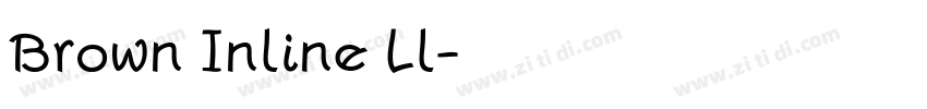 Brown Inline Ll字体转换